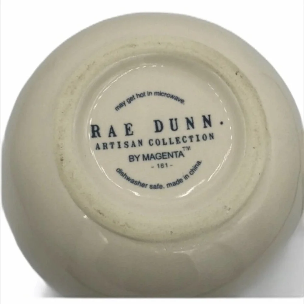 Rae Dunn Creamer “SOY” - NWOT | Artisan Home | Off White Black |